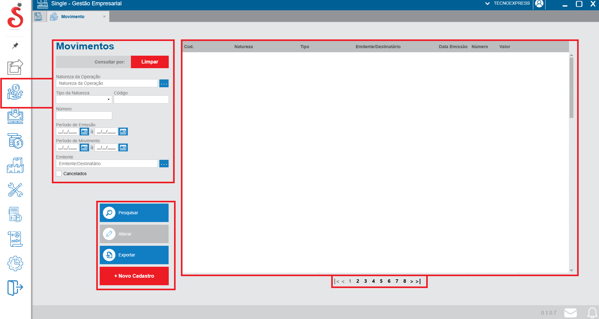 Exemplo de erro de descrição ausente
